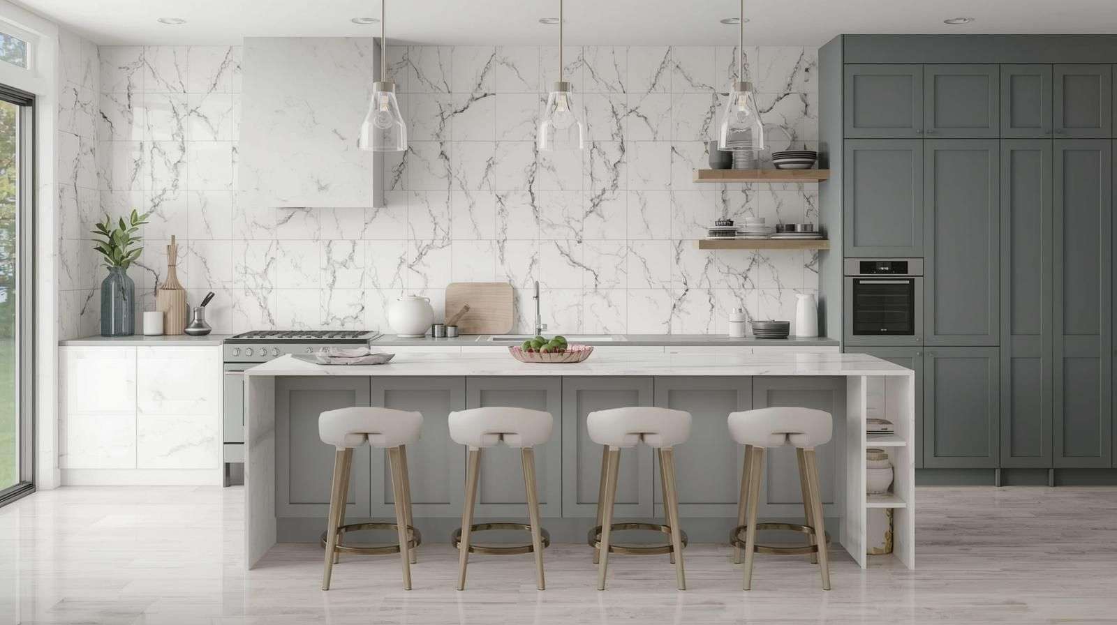 Marble-Effect Tiles: Luxurious Look Without the Cost