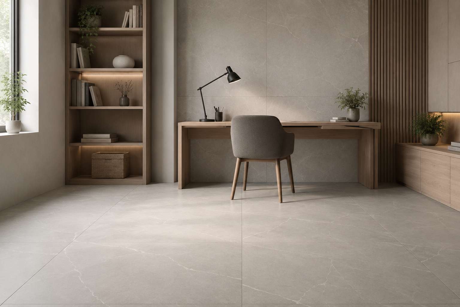 Study Room Design with Matte Finish