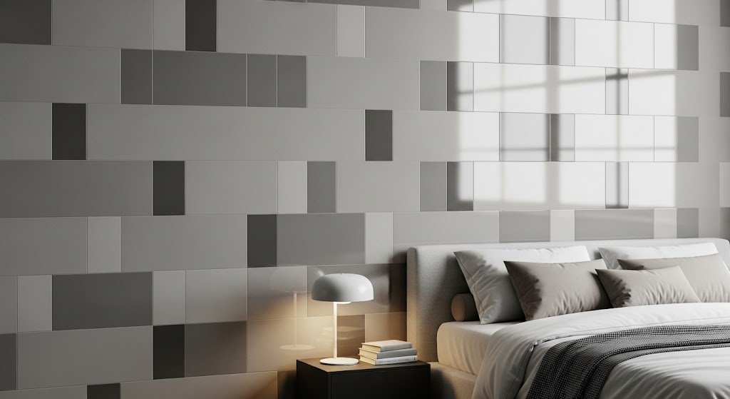 Matte and Glossy modern bedroom tiles