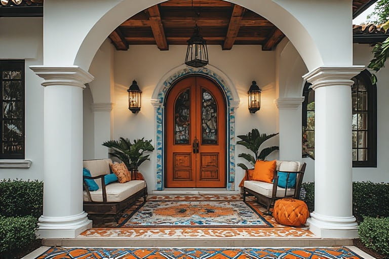 Mediterranean-Inspired Oasis Front Porch Designs