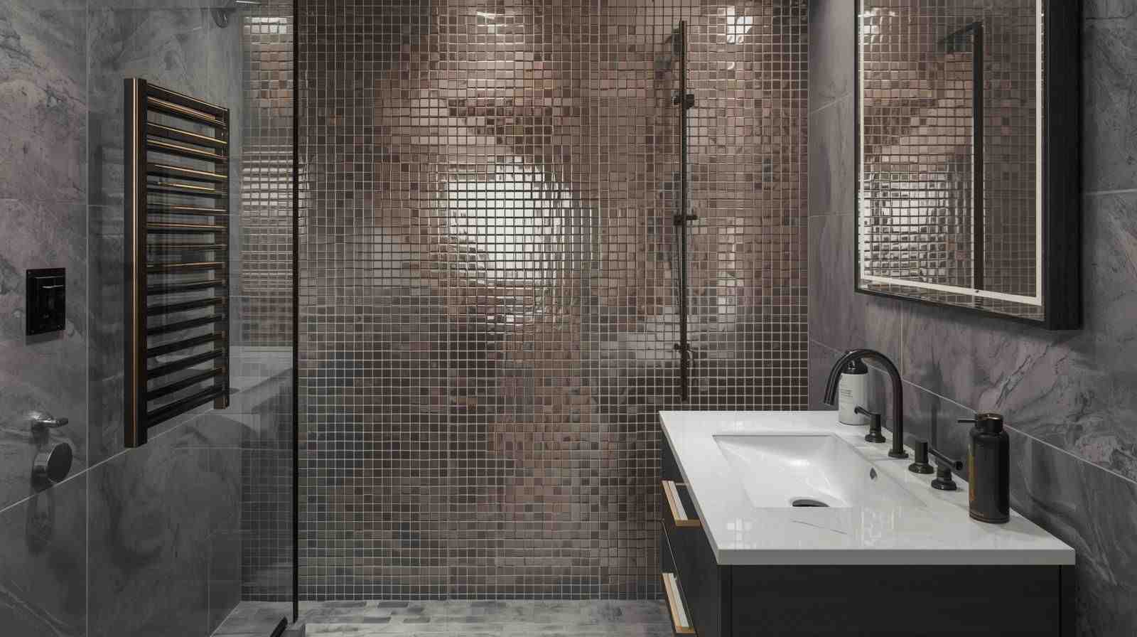 Metal Bathroom Tiles