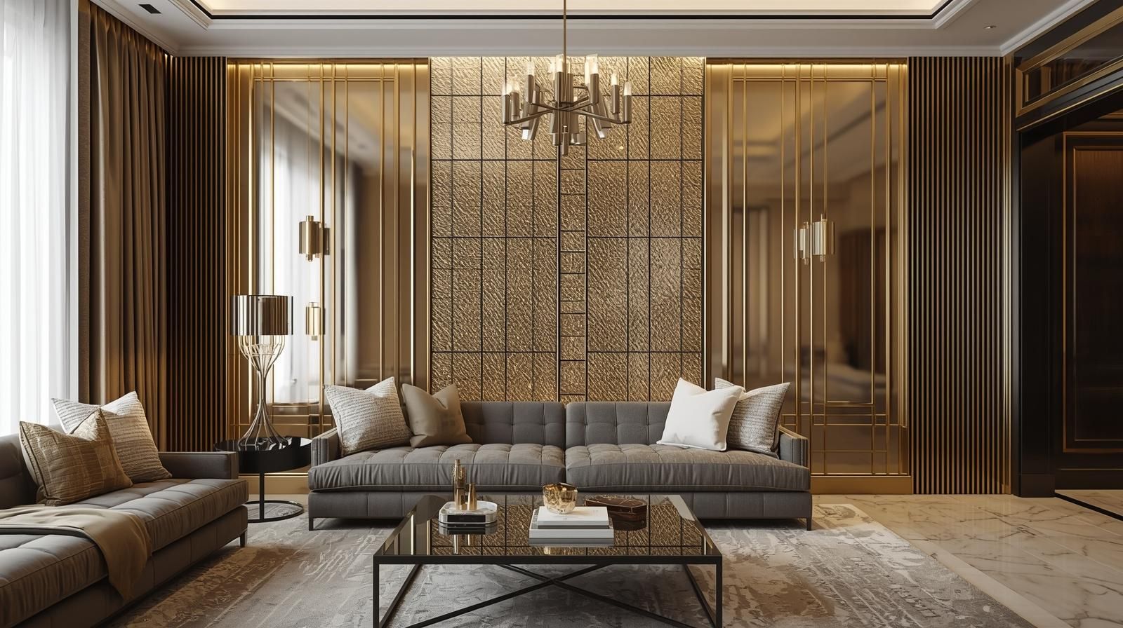Metallic Finish Wall Tiles for Glamorous Interiors