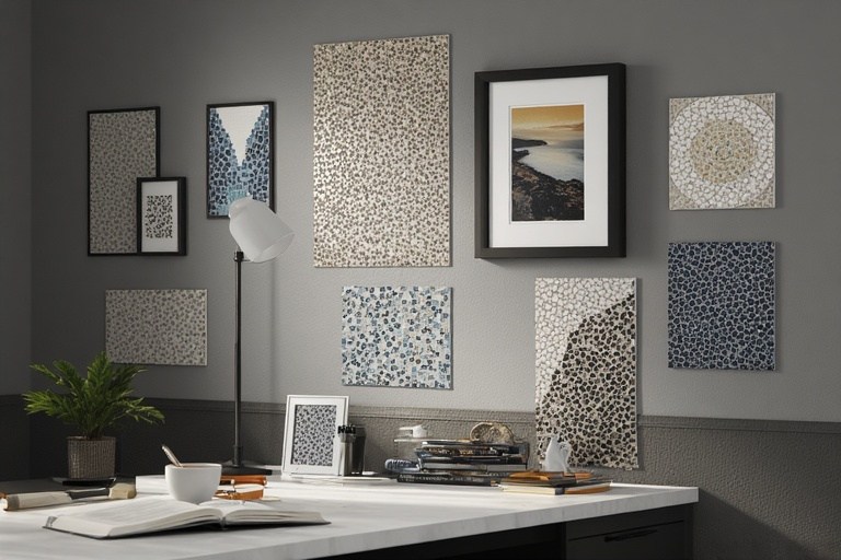 Mini Tile Art as Decorative Accents