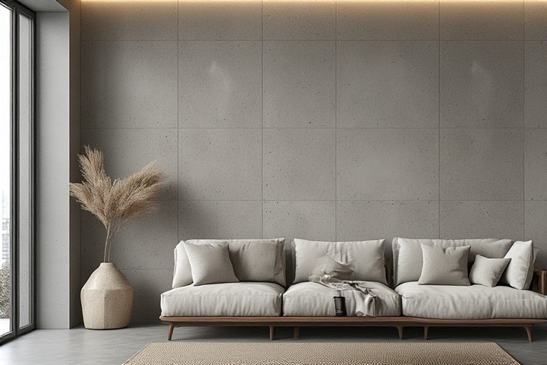 Concrete wall design for hall