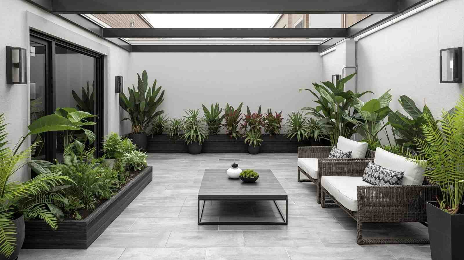 Minimalist Green Escape Terrace Garden Design