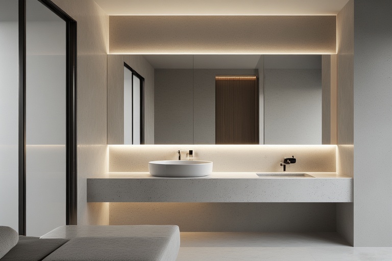 Minimalist Rectangular Mirrors for Clean and Simple Home Interior Design