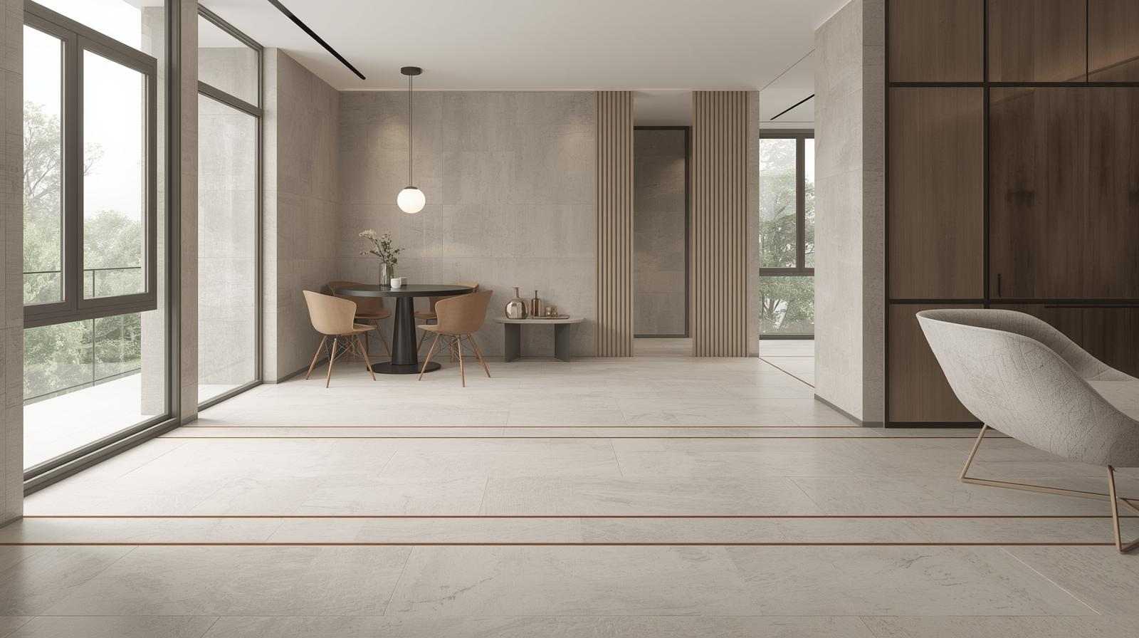 Minimalist Thin-Line Floor Tile Borders