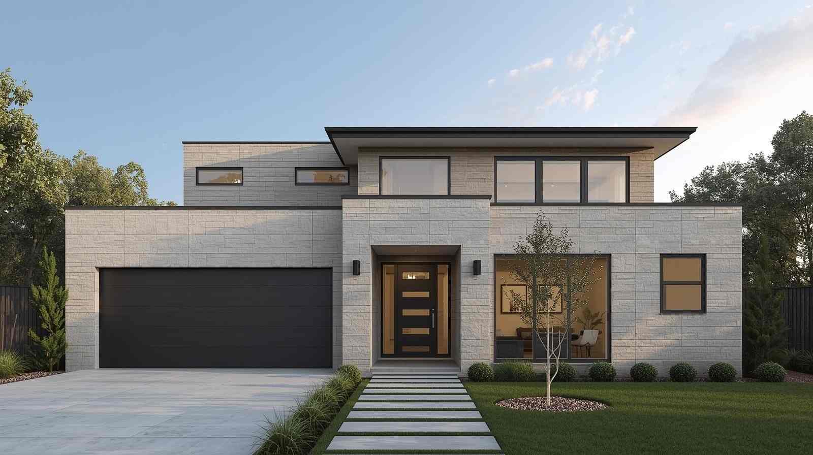 Minimalist stone tiles