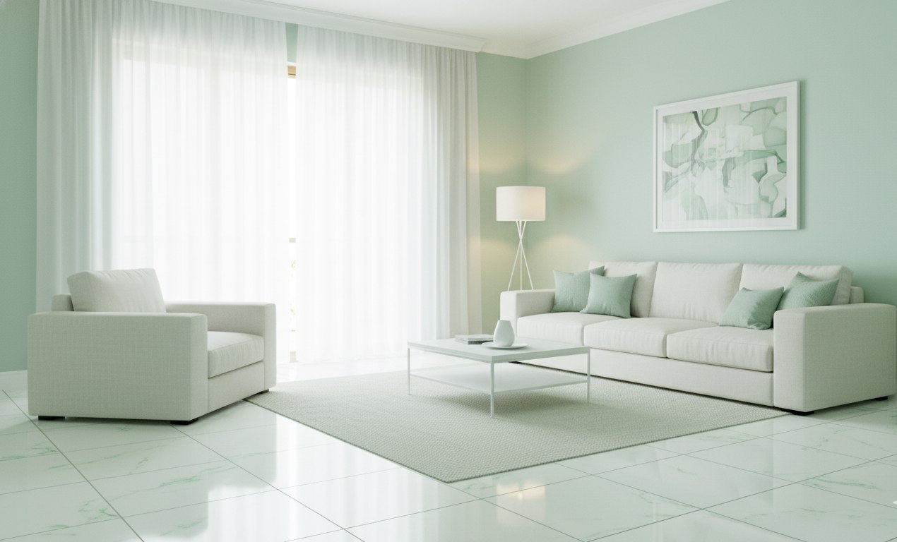 Mint Green & Off-White – Fresh And Airy