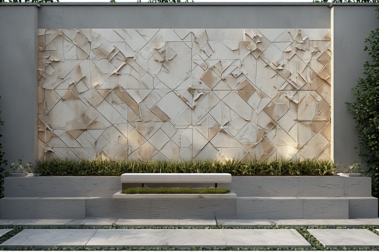 Modern Geometric Outdoor Wall Design