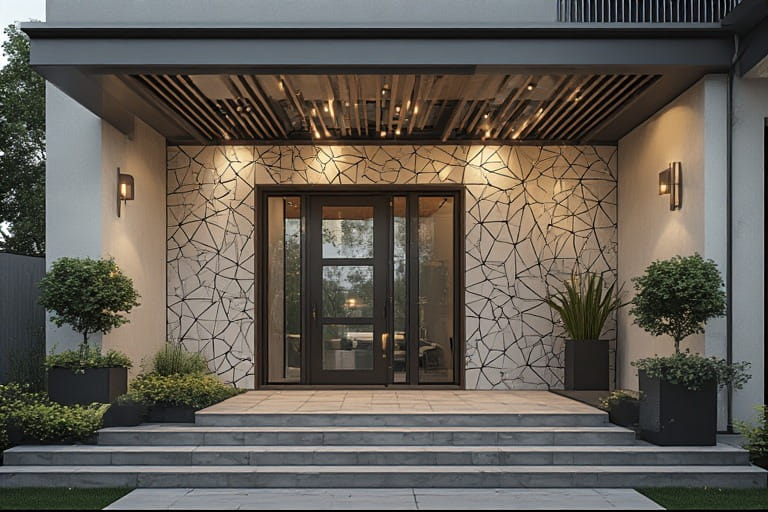 Geometric Patterns Portico Wall Tiles Design