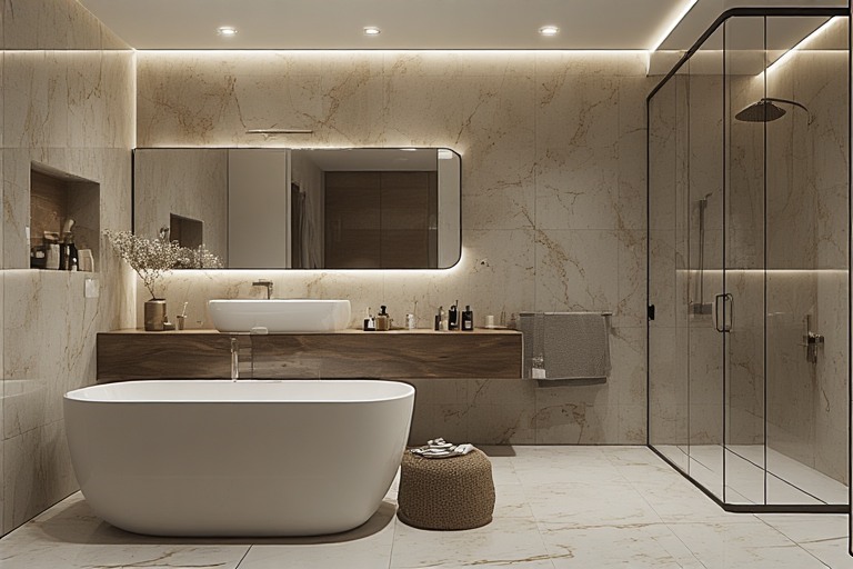 Modern Minimalist Style Luxury Bathroom Design
