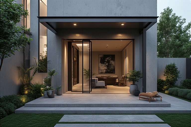 Modern Minimalist Front Porch Designs