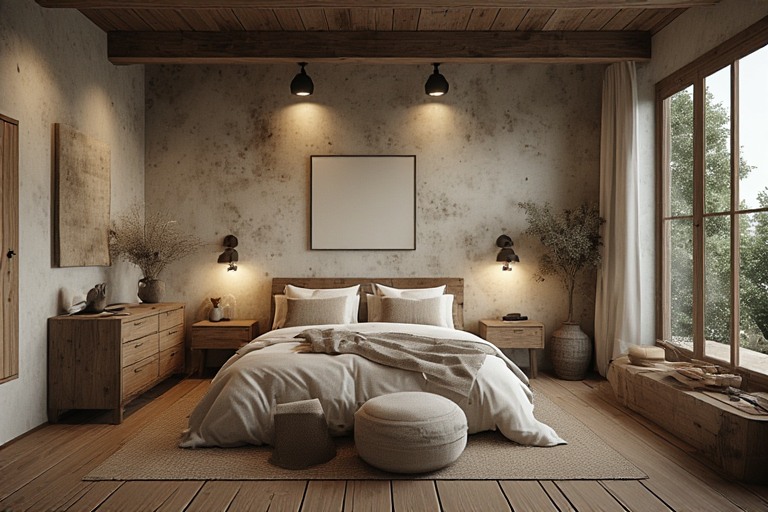 Rustic House Design For Modern Bedroom