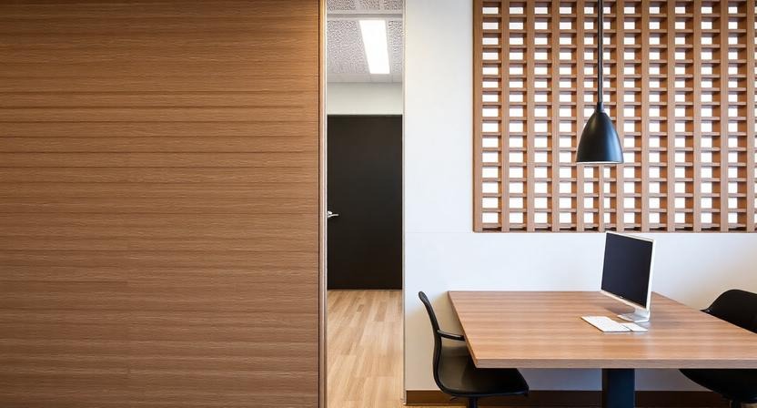 Modern Slatted Wood Panels
