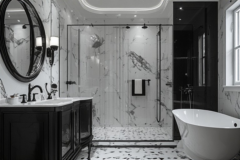 Monochrome Luxury Bathroom Design