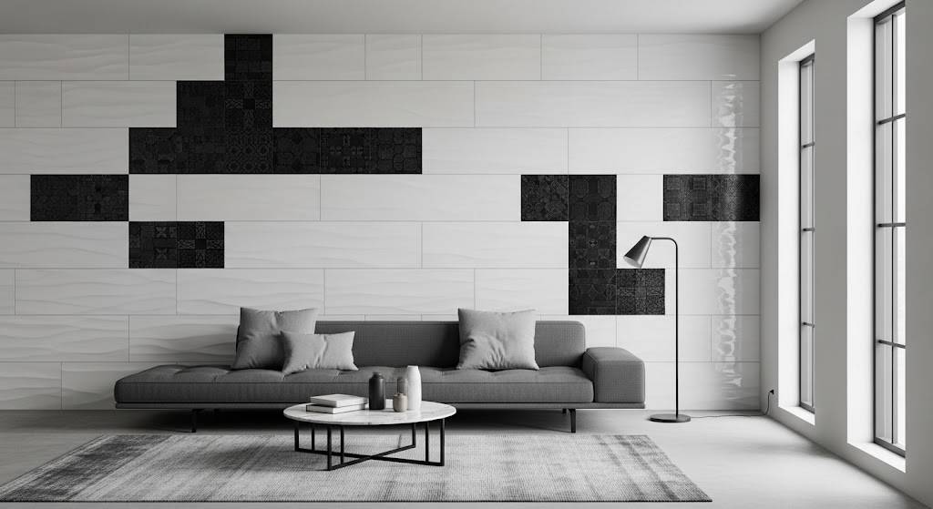 Monochrome Tiles with a Twist