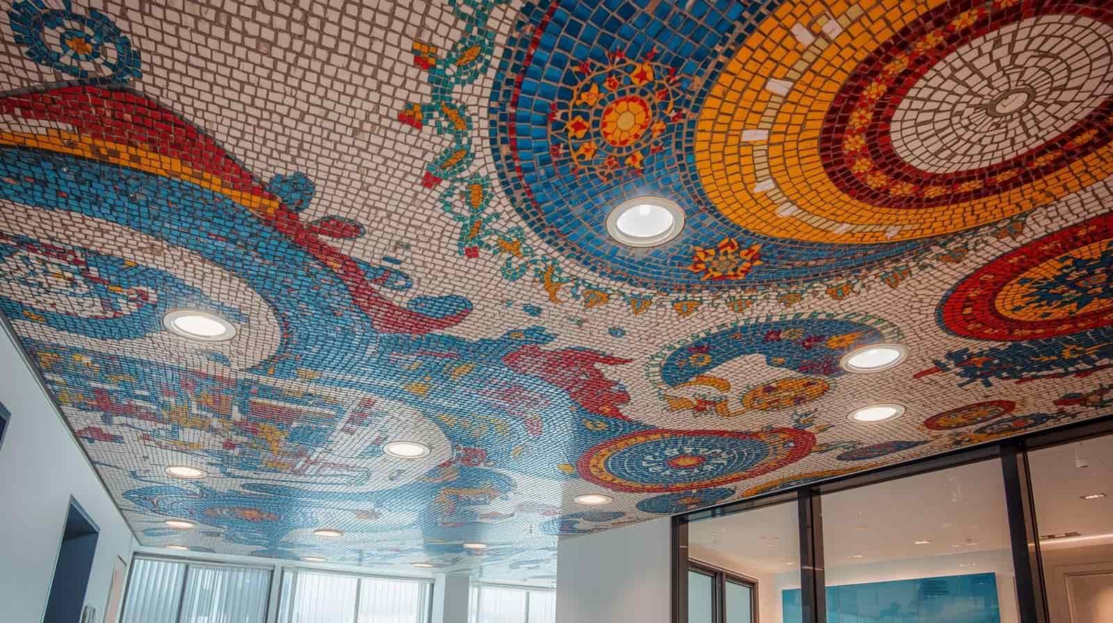 Mosaic Tile Ceilings for Artistic Statements.