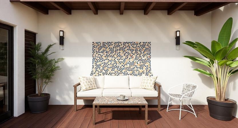 Mosaic Tile Feature Wall