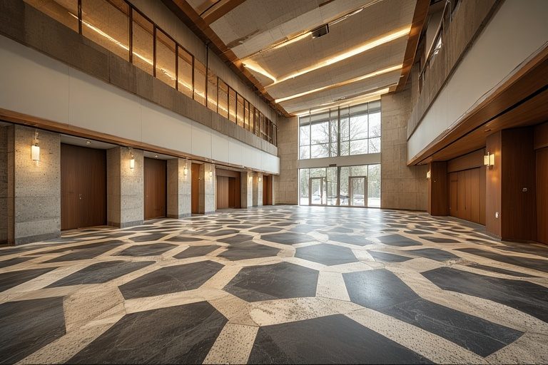Mosaic and Geometric Tiles for Modern Halls