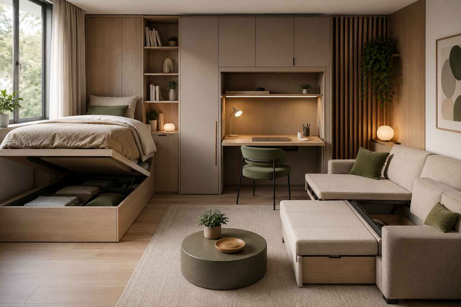 Scandinavian Kids Bedroom Design with Multi-Functional Furniture