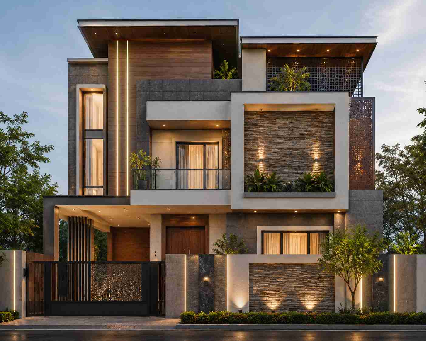 Multi layered 3d elevation design