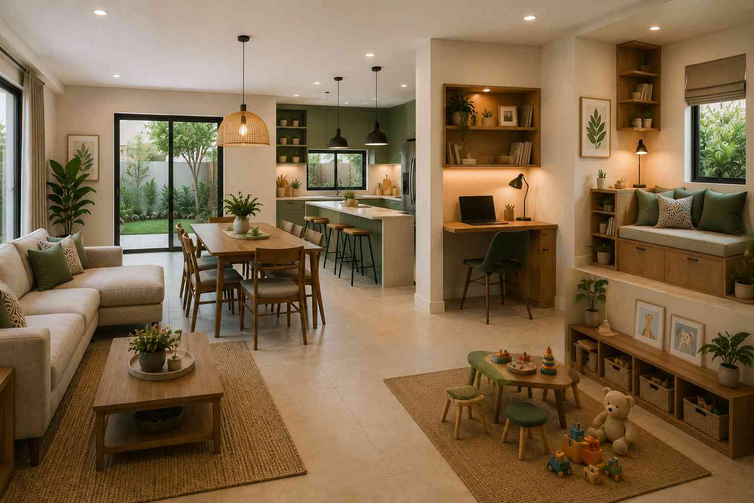 Ground Floor Home Design with Multi Corners