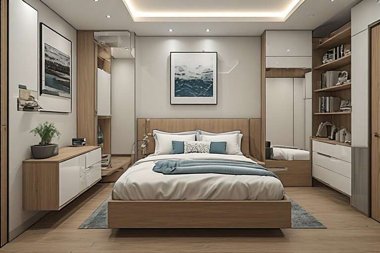 Multifunctional Furniture Small Bedroom Design
