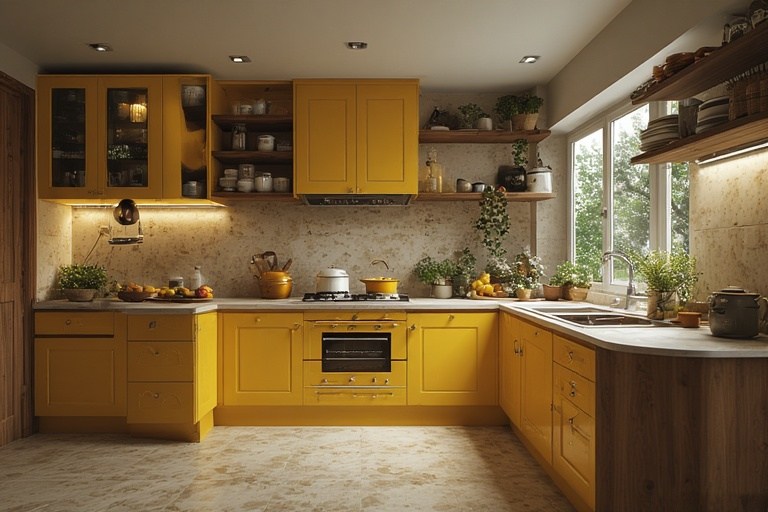 Mustard Yellow – Warm Kitchen Colour for Energetic Spaces