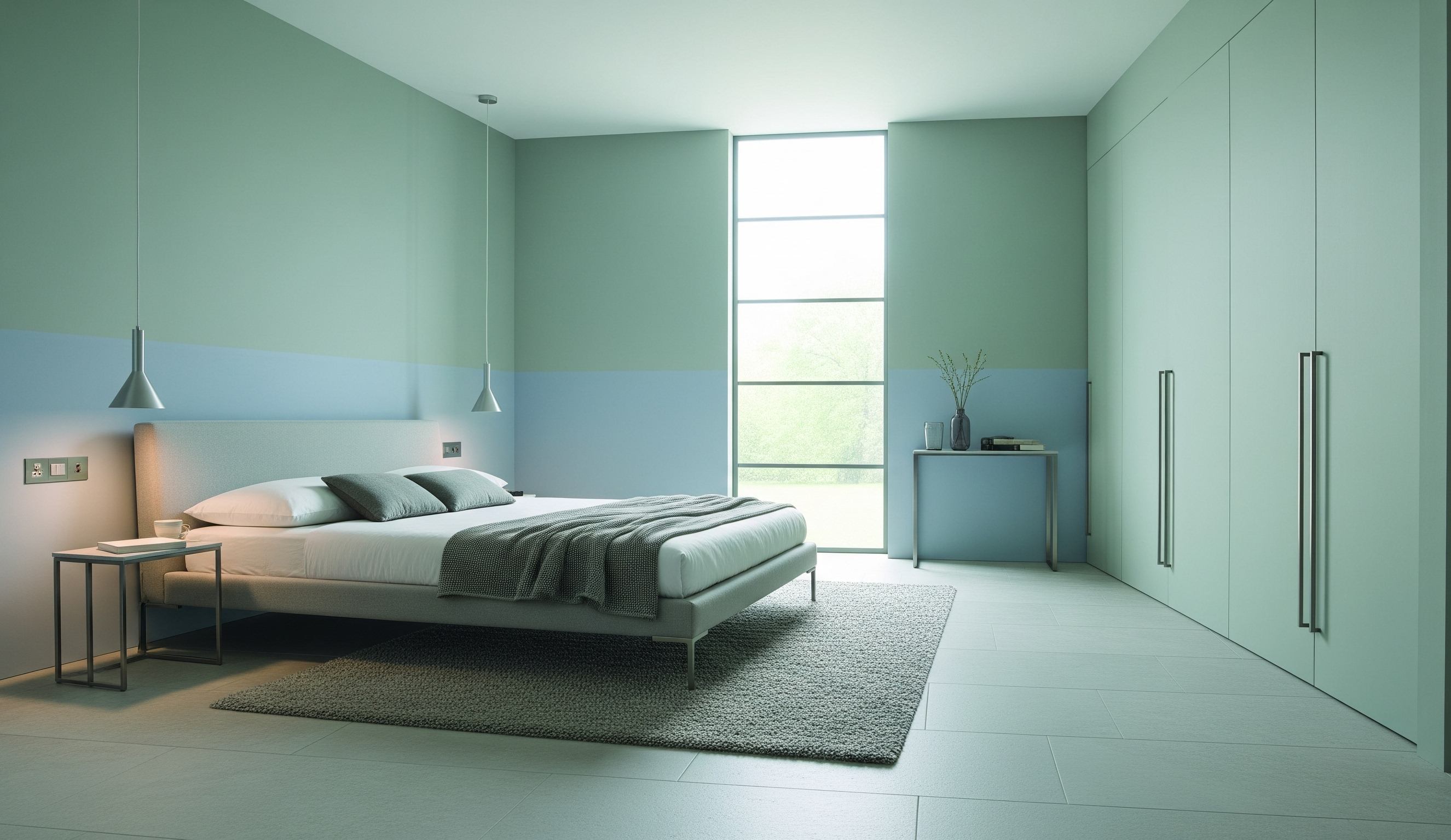 Muted Green with Blue Undertones