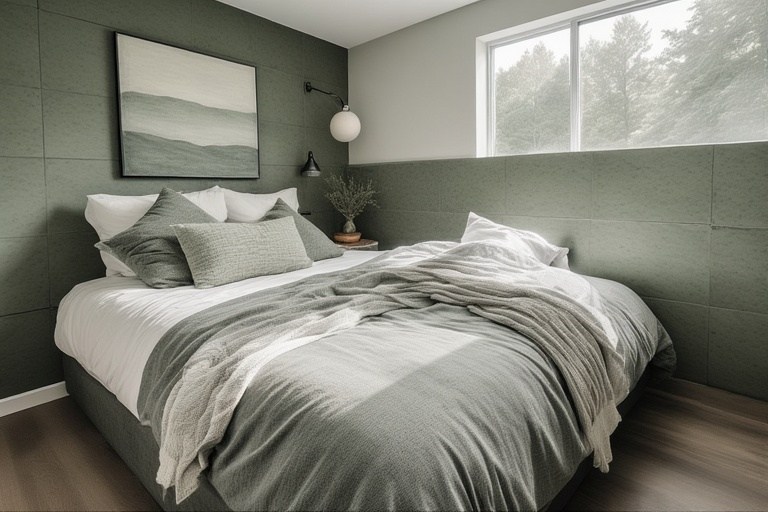 Muted Greens with Slate Tiles