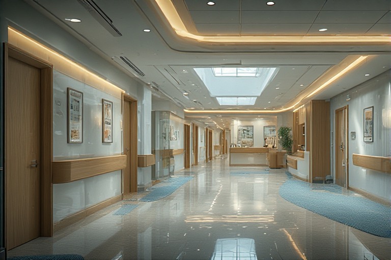 Hospital Interior Design with Natural Lights