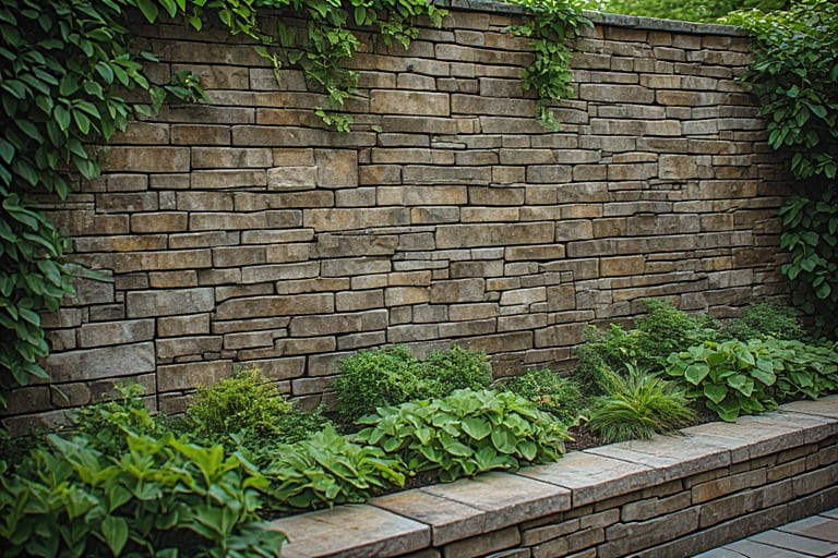 Natural Stone Cladding Garden Wall Designs