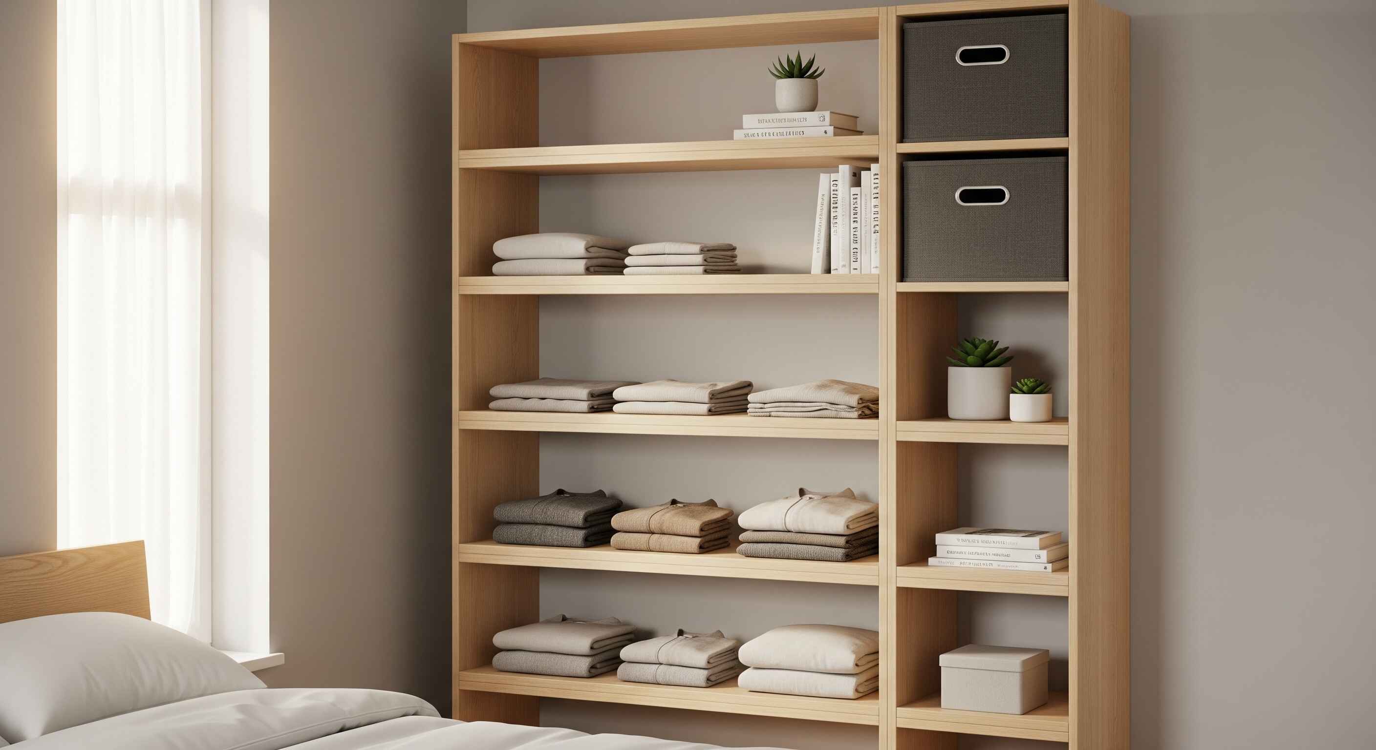 Open Shelving Bedroom Cupboards