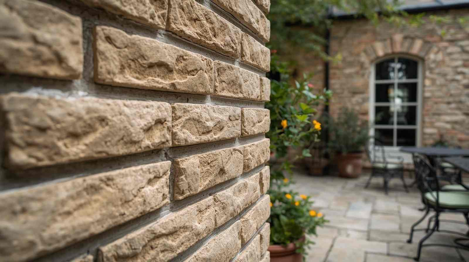Outdoor Sandstone Cladding Texture
