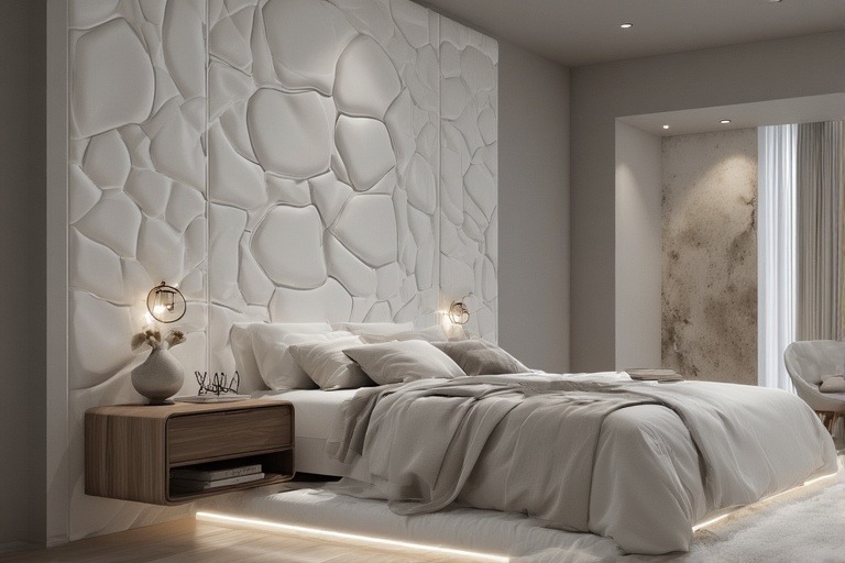 POP Wall Panel Design for Bedroom