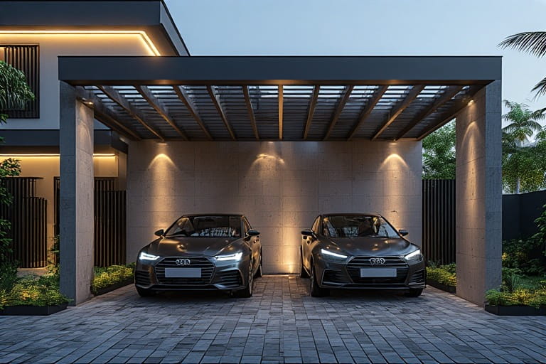 Pergola Style Car Parking Design