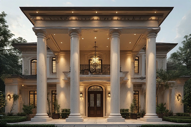 Pillar-Based Grand Portico Design