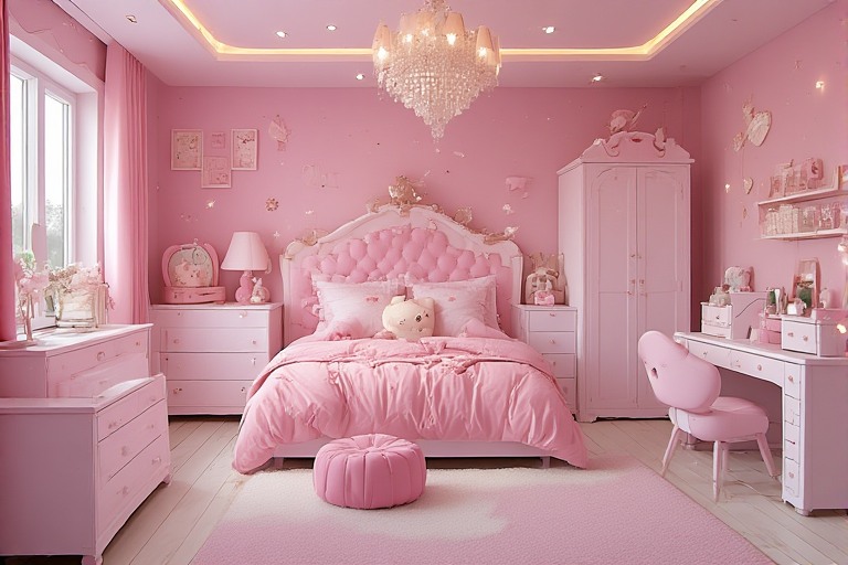 Pink Bedroom Design for Kids