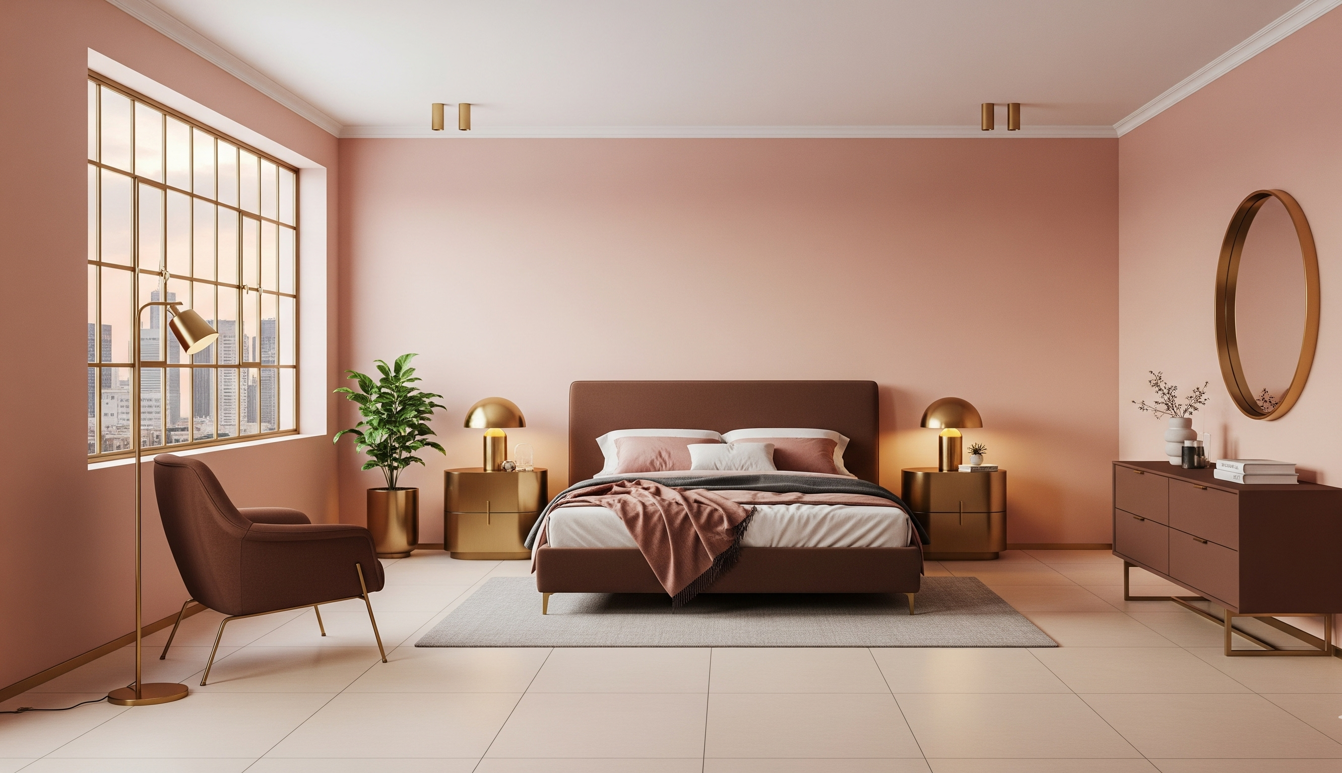 Pink and Brown Contrast