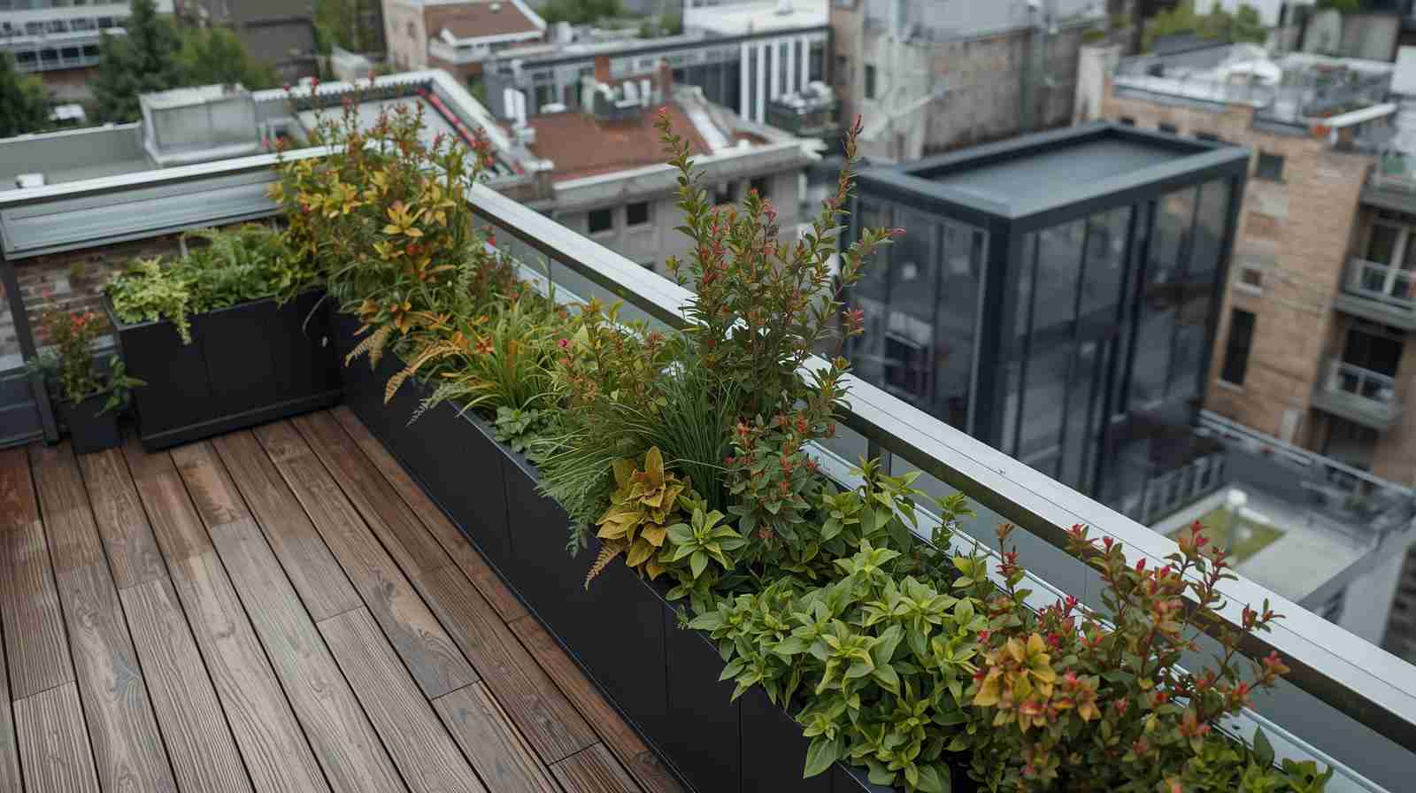 Greenery-integrated modern parapet wall designs.