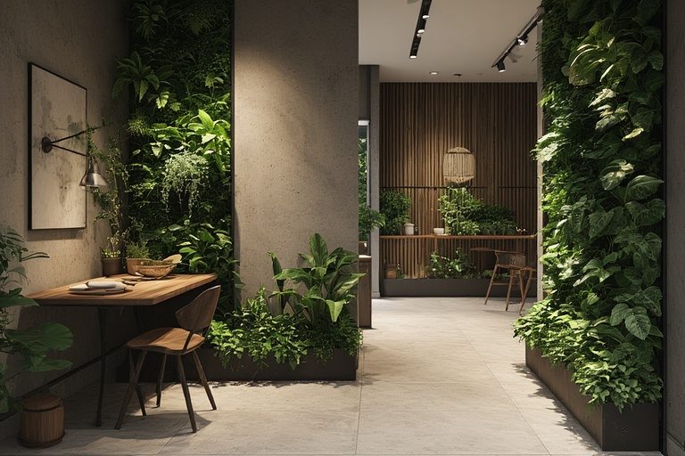 Planter Partition Wall – Biophilic Design