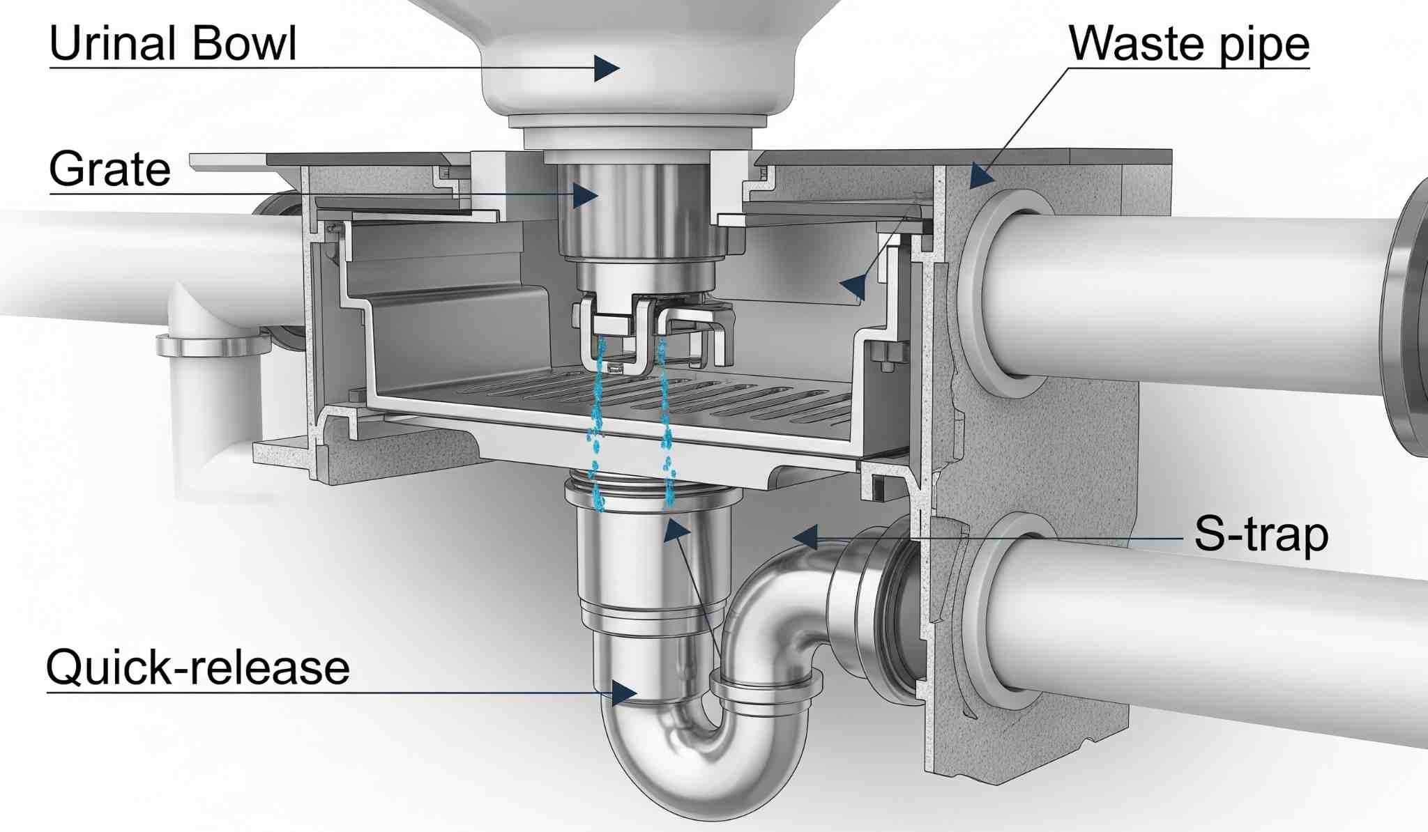 Quick-release trap and grate systems