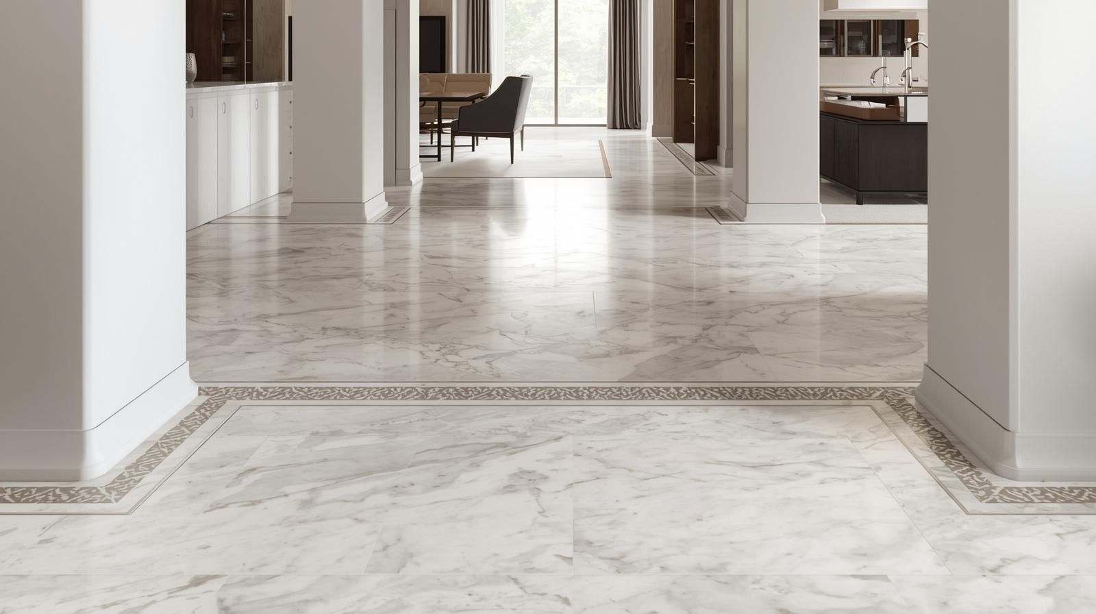 Raised Marble Floor Borders