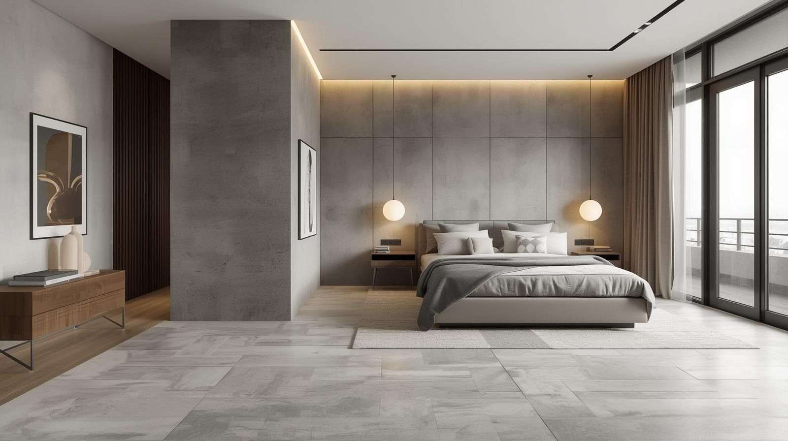 Raw Cement Finish with Matte Sealant