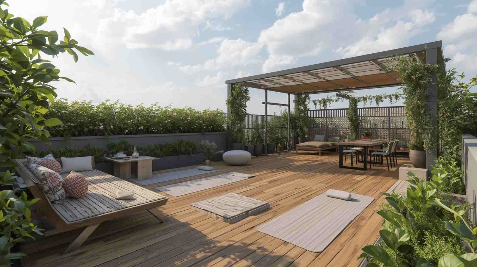 Rooftop Yoga & Meditation Terrace Garden
