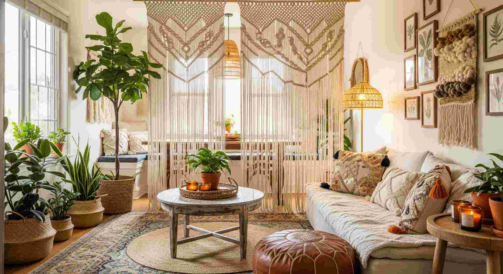 Rope or Macrame Partitions