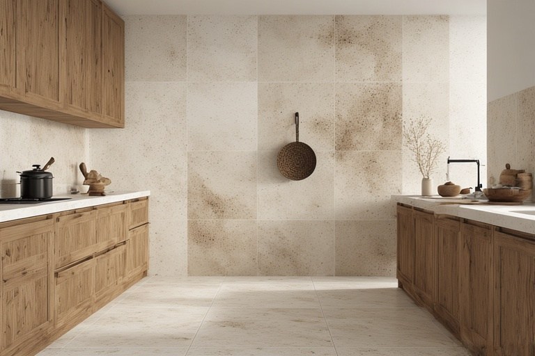 Rustic Charm with Texture s- Kitchen Dado Tiles