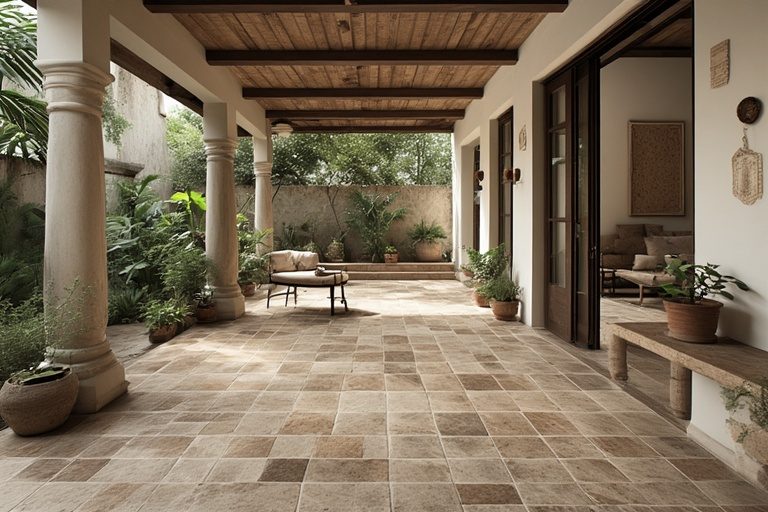 Rustic and Natural Stone Tile Ideas for Traditional Charm