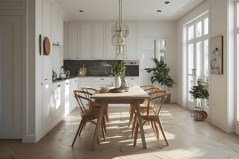 Scandinavian Serenity Dining Hall Design